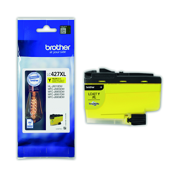 Brother Ink Cart 5K Yellow LC427XLY