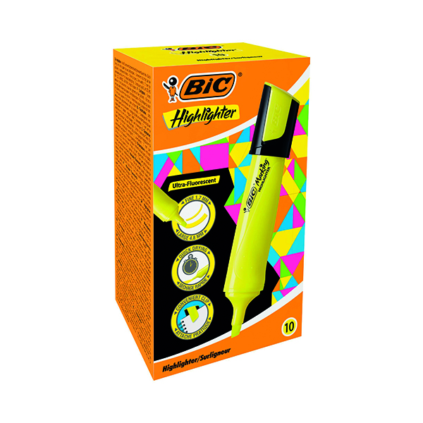 Bic Marking Highlighter Yel Pk10