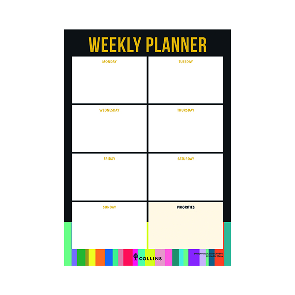 Collins Edge Rbw Wkl Planner Pad A4