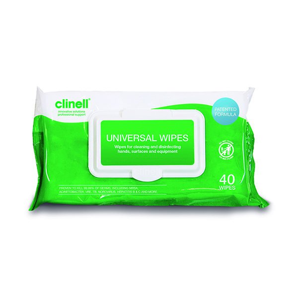 Clinell Universal Wipes Pk40 CW40