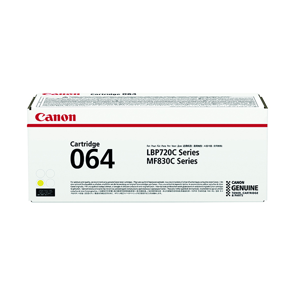 Canon 064 Yellow Laser Toner Cart
