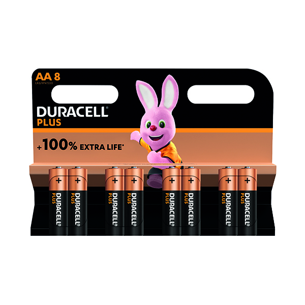 Duracell Plus AA Battery Pk8
