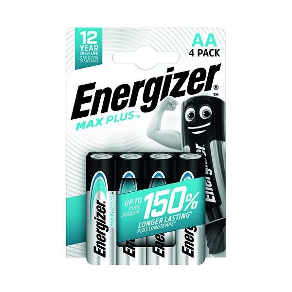 Energizer Max Plus AA Battery Pk4