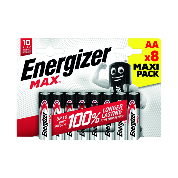 Energizer Max AA Battery Pk8