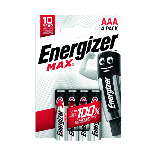 Energizer Max AAA Battery Pk4
