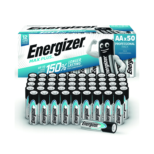 Energizer Max Plus AA Battery Pk50