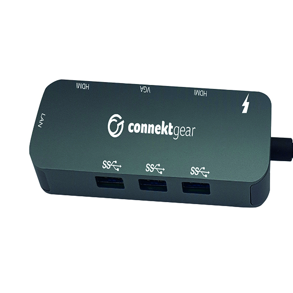Connekt Gear Dual Scrn USB-C Dok Sta
