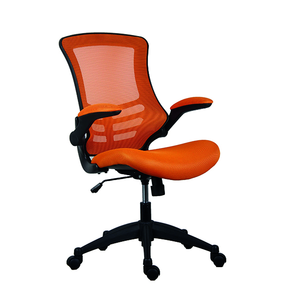 Jemini Marlos Chair Fdng Arms Orange