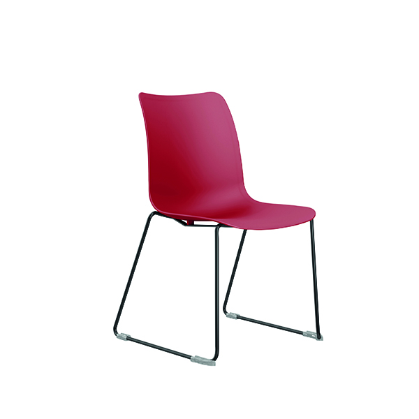 Jemini Flexi Skid Chair Red