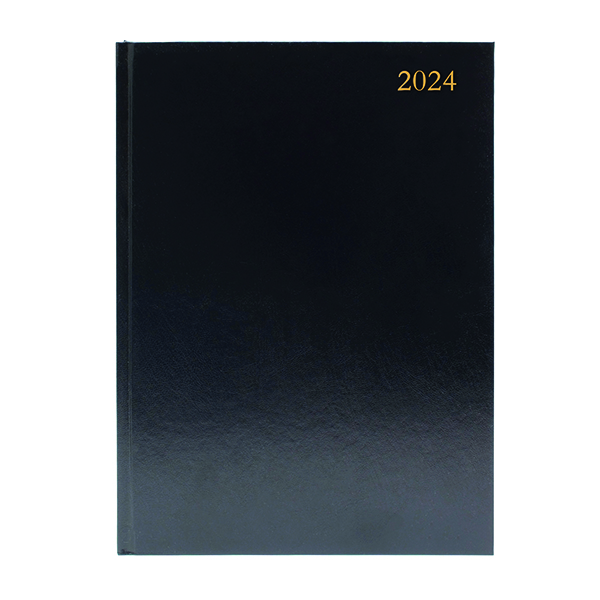Desk Diary DPP Appt A4 Black 2024