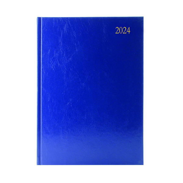 Desk Diary 2DPP A4 Blue 2024