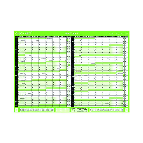Q-Connect 16Mnth Planner A1 2024-25