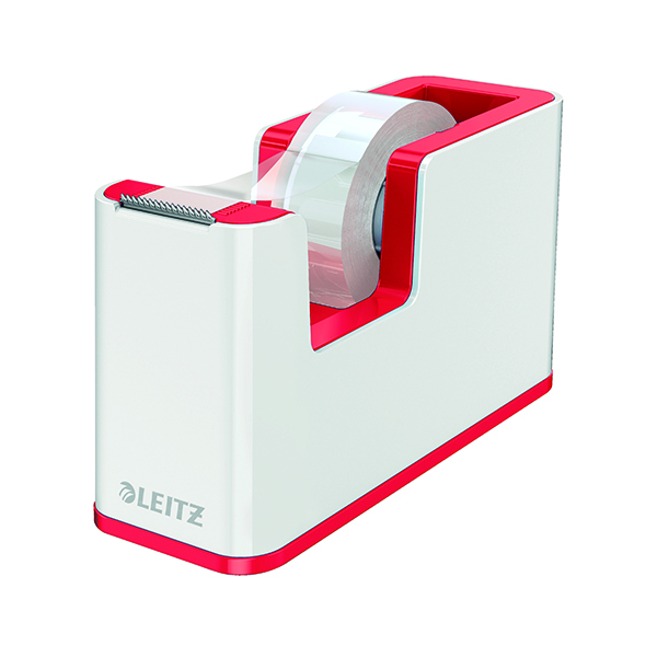 Leitz WOW Tape Disp Duo Col Wht/Rd