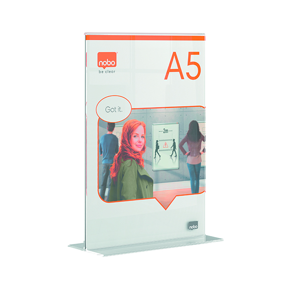 Nobo A5 Acrylic Freestanding Frame