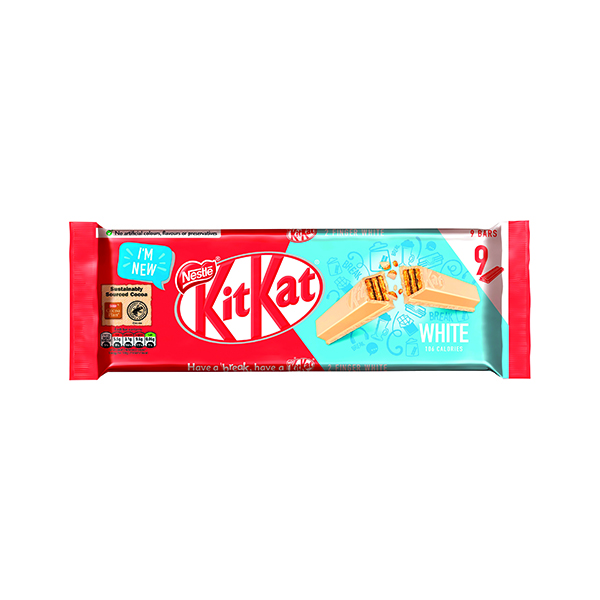Nestle KitKat 2 Finger Wht Pk9
