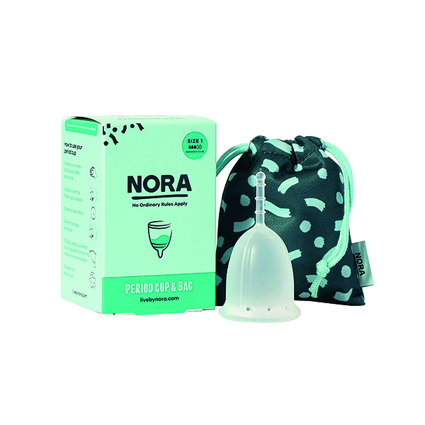 NORA Reusable Period Cup/Bag Sml Pk8