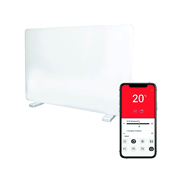 Igenix 2000W Glass Panel Heater Wht