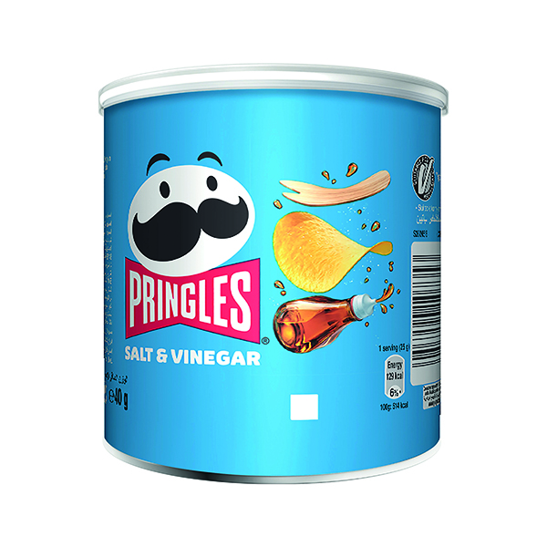 Pringles Salt+Vinegar 40g Pk12