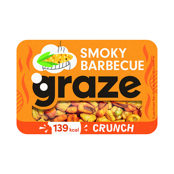 Graze Smoky Barbq Crunch Punnet Pk9