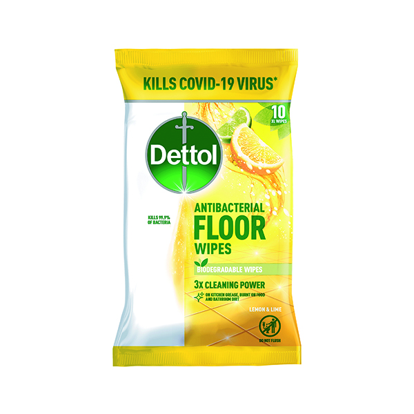 Dettol Floor Wipe Bio Citr x10 Wipes