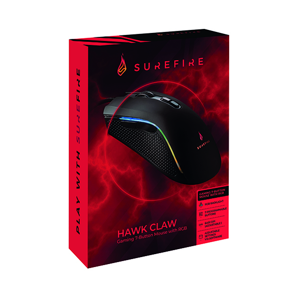 Surefire Hawk Claw Gaming Mouse RGB