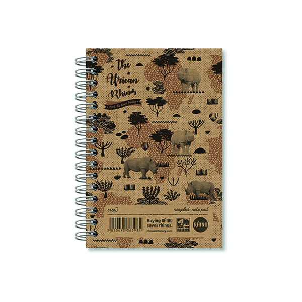 Rhino Wirebound Notebook 200P A6 Pk6