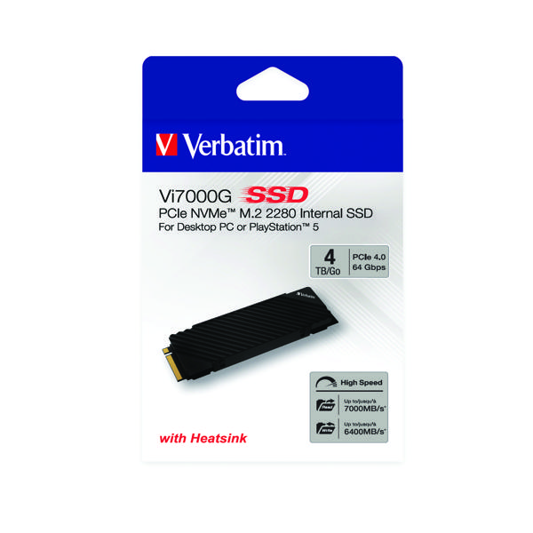 Verbatim Vi7000G M2 PCIe NVMe SSD4TB
