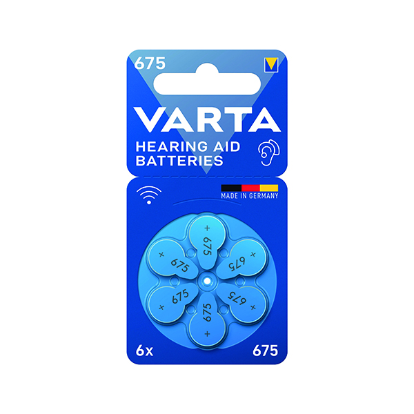 Varta Hearing Aid Batteries 675 Pk6