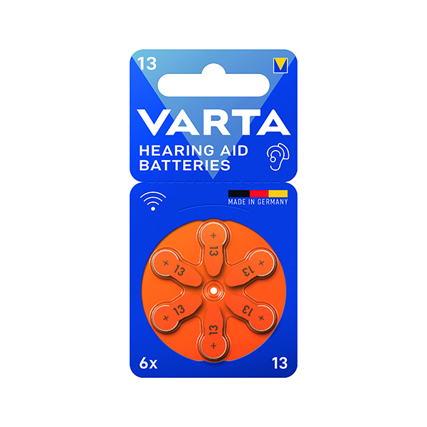 Varta Hearing Aid Batteries 13 Pk6