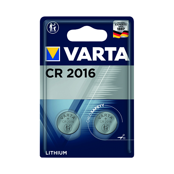 Varta CR2016 Coin Cell Battery Pk2