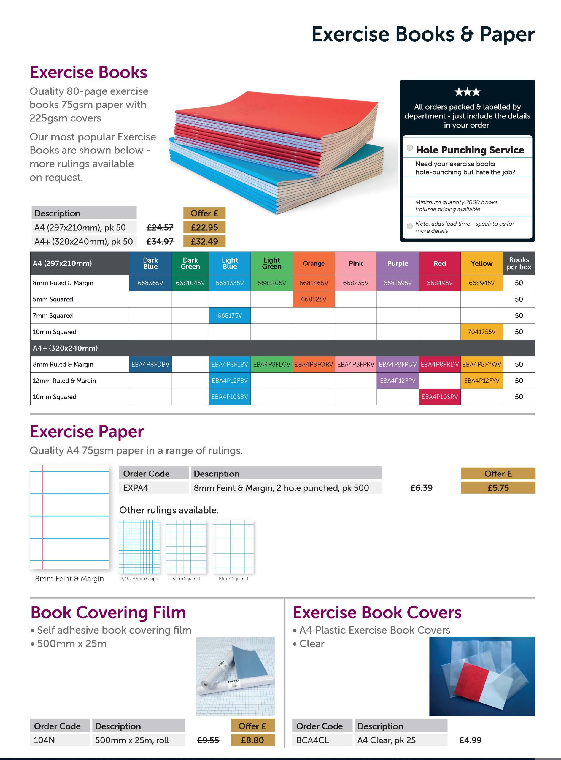 Exercise Book Offer